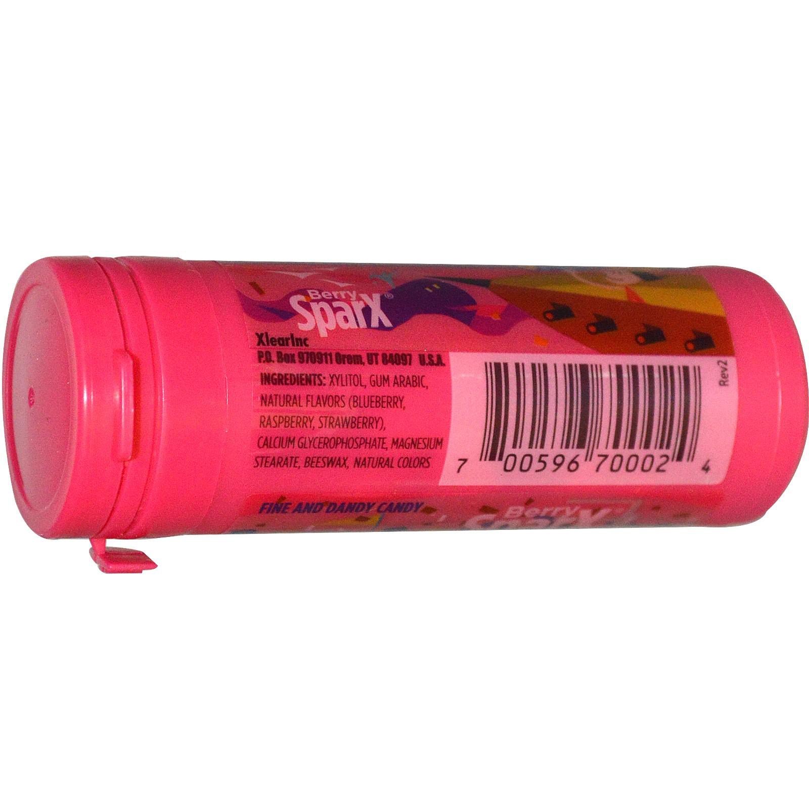 Xlear, SparX Candy, com 100% Xilitol, Frutas, 30 g - Imagem 2