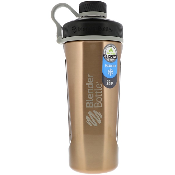 Blender Bottle, Blender Bottle Radian, Aço Inoxidável Isolado, Cobre, 26 oz