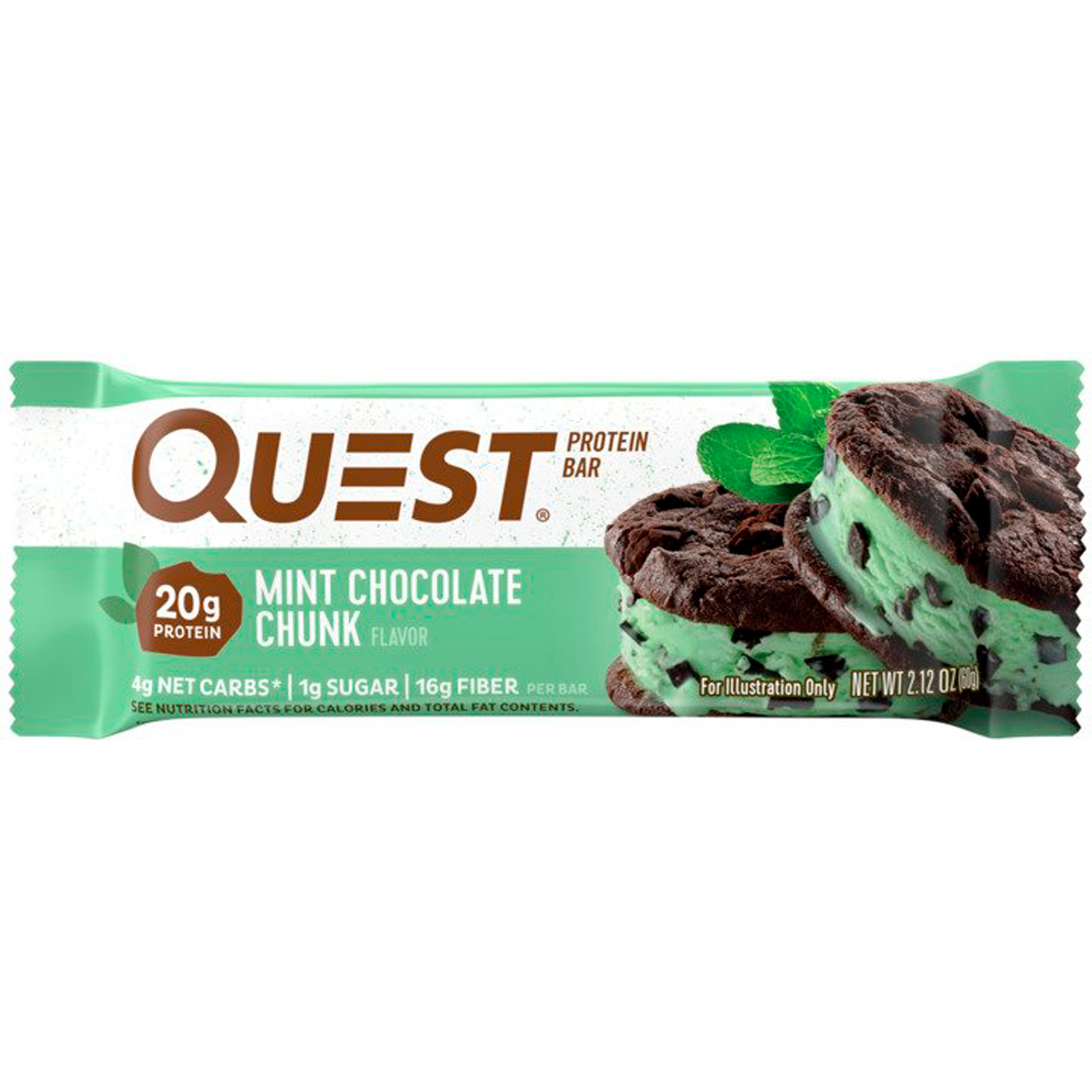 Quest Nutrition, Barra de Proteínas, Chocolate com Hortelã, 12 Barras, 60 g (2,12 oz) Cada - Imagem 4