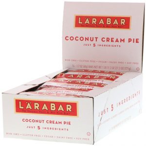 Comprar larabar, the original fruit & nut food bar, coconut cream pie, 16 bars, 1. 7 oz (48 g) each preço no brasil barras energéticas barras nutricionais suplemento importado loja 37 online promoção - 18 de agosto de 2022