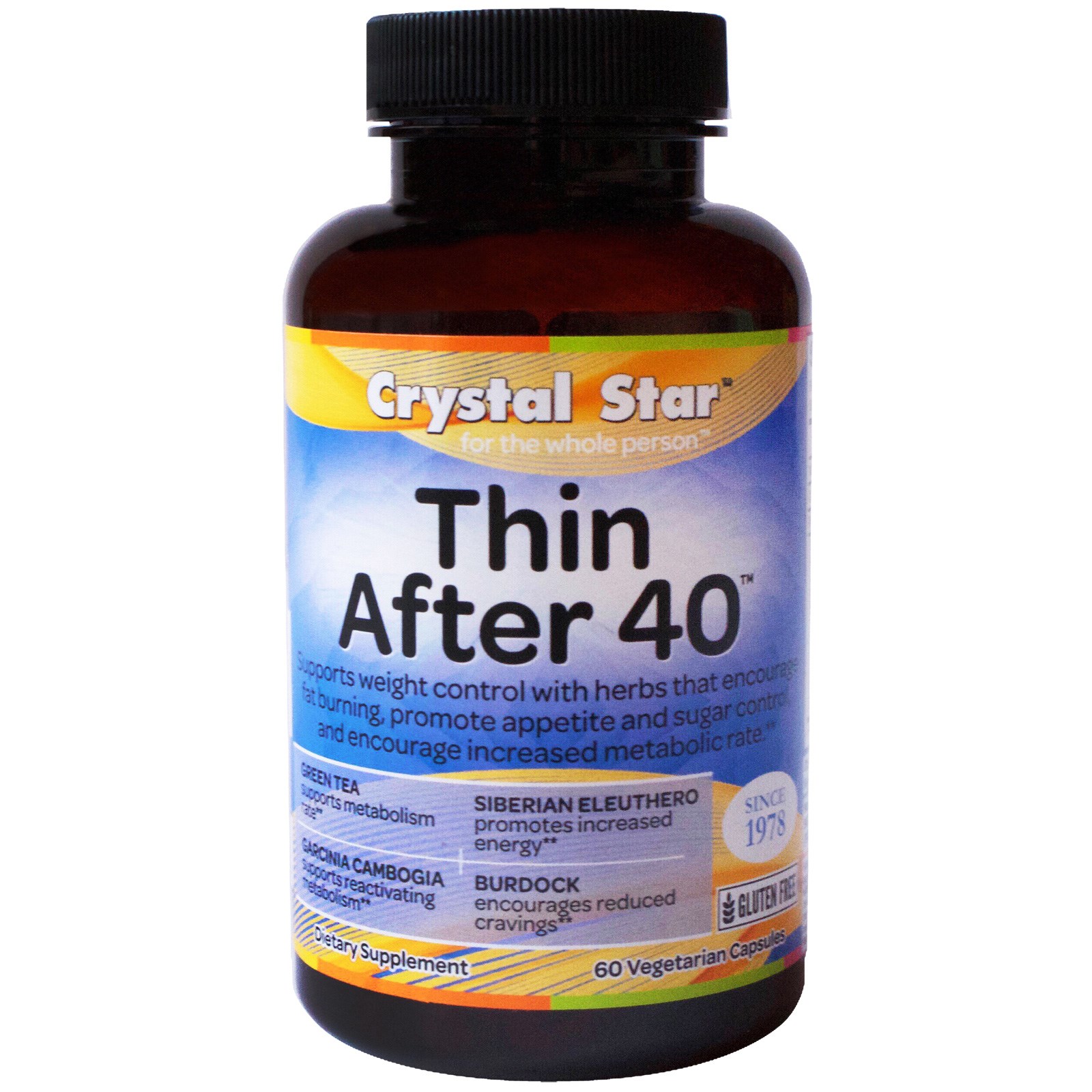 Crystal Star, Thin After 40, 60 Vegetarian Capsules
