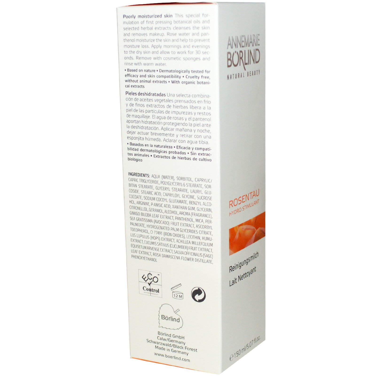 AnneMarie Borlind, Rose Dew, Leite de Limpeza, 150 ml (5,07 fl oz) - Imagem 2