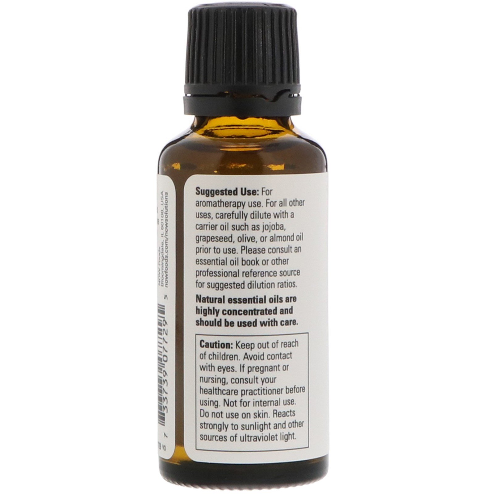 Now Foods, Essential Oils, Lemon & Eucalyptus Blend, 1 fl oz (30 ml) - Imagem 3