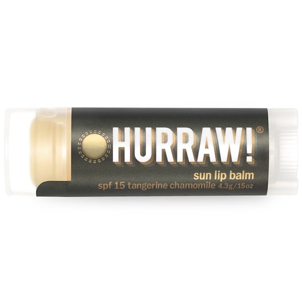 Hurraw! Balm, Sun Protection Balm SPF 15, Tangerina Camomila, 0,15 oz (4,3 g)