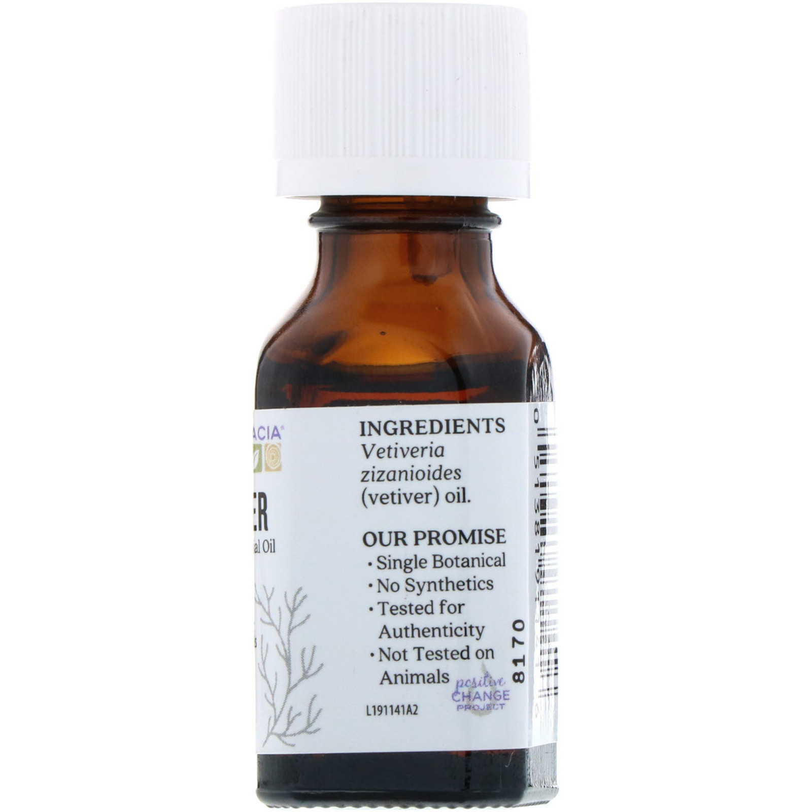 Aura Cacia, Óleo Essencial 100% Puro, Vetiver, 15 ml (0.5 fl oz) - Imagem 2