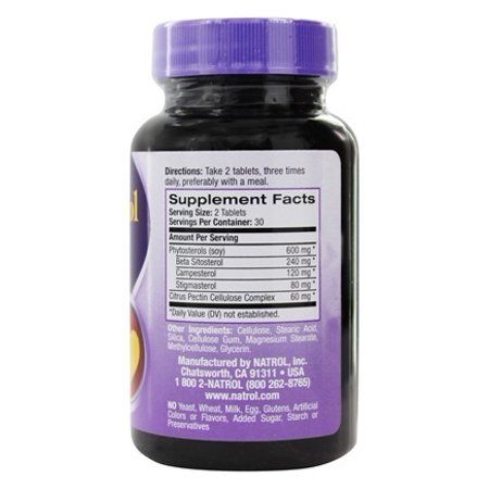 Natrol Cholesterol Balance Beta Sitosterol Tablets, 60 Ct - Imagem 2