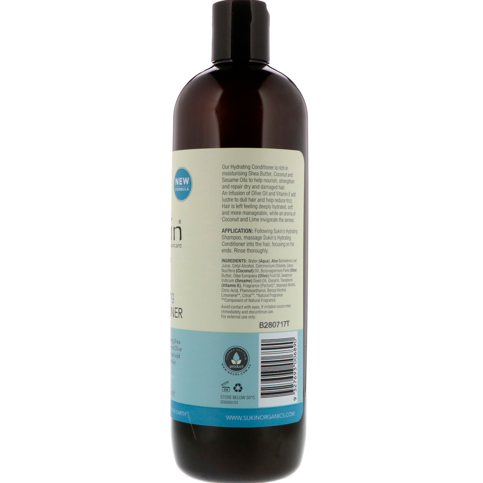 Sukin, Hydrating Conditioner, Dry and Damaged Hair, 16.9 fl oz (500 ml) - Imagem 2
