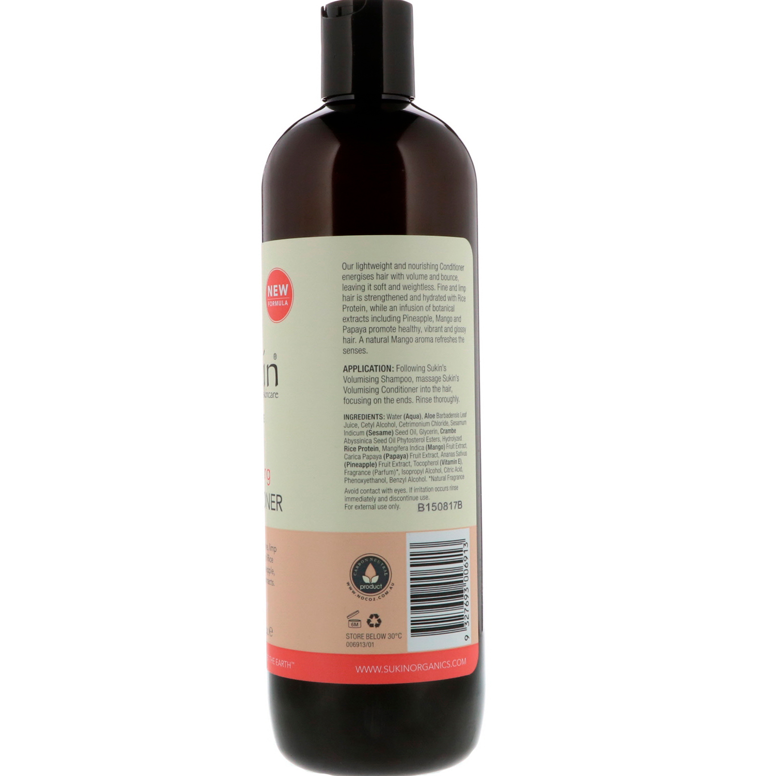 Sukin, Volumising Conditioner, Fine and Limp Hair, 16.9 fl oz (500 ml) - Imagem 2