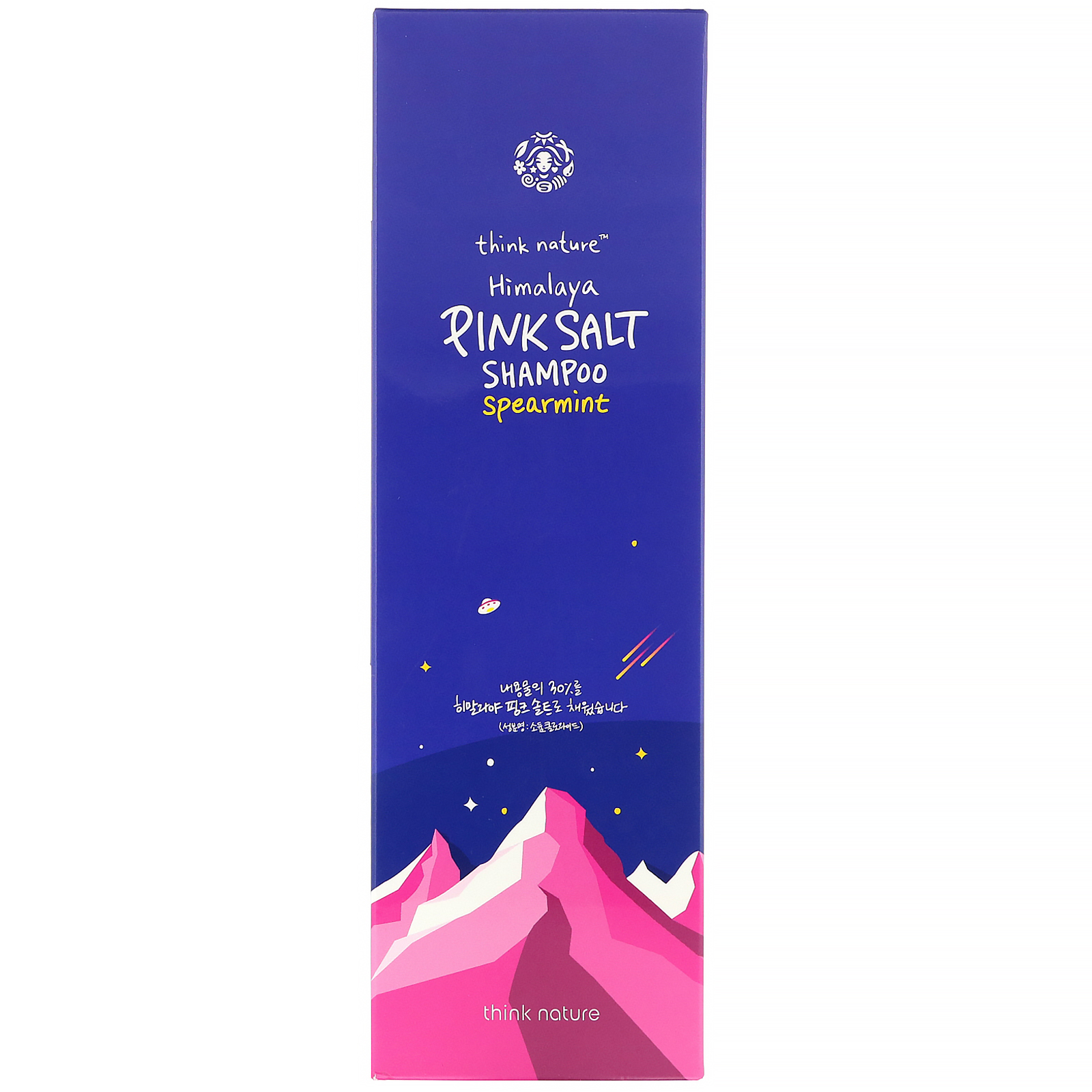 Think Nature, Shampoo de Sal Rosa do Himalaia, Hortelã, 270 g (9,52 oz) - Imagem 2