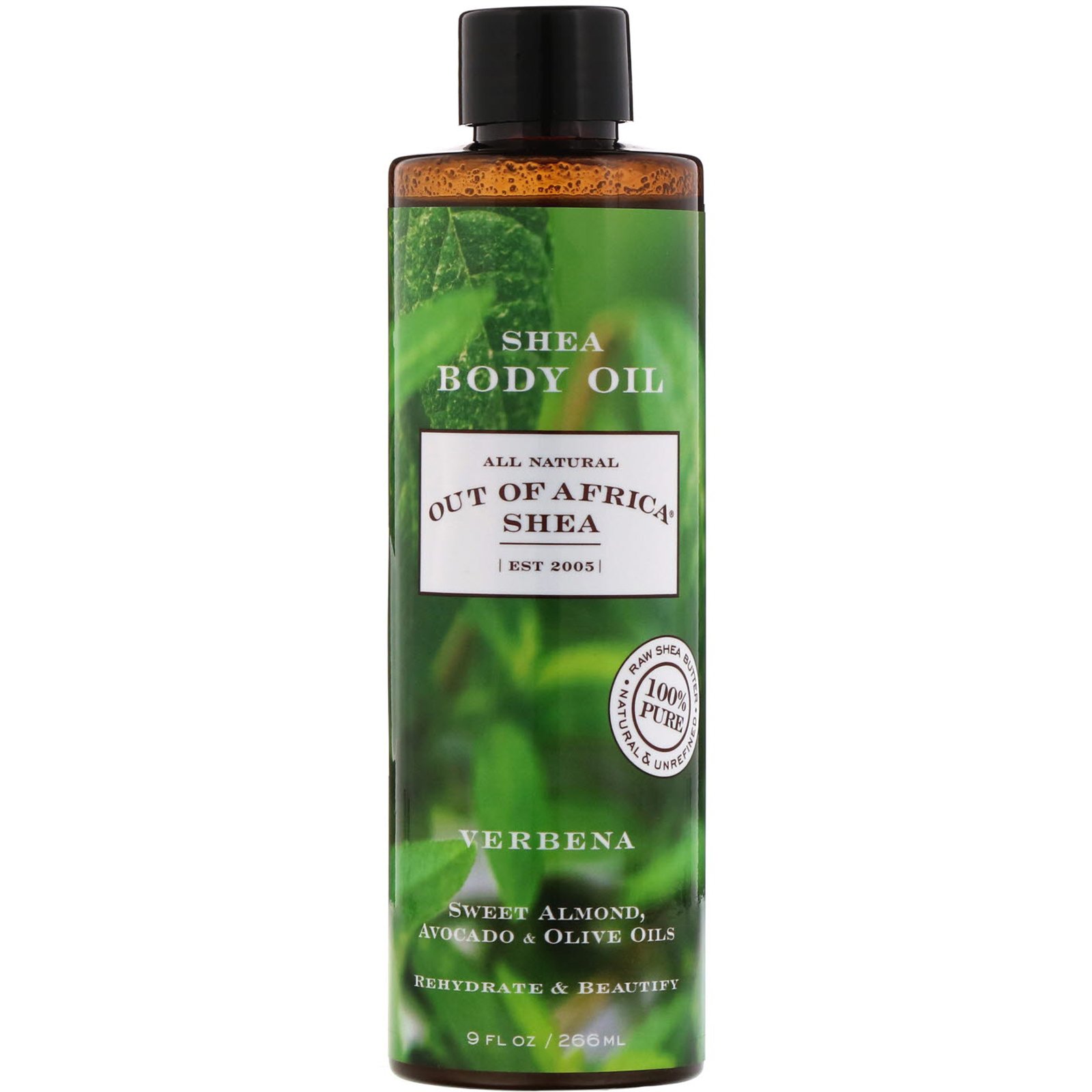 Out of Africa, Óleo Corporal de Carité com Vitamina E, Verbena, 9 fl oz (266 ml)