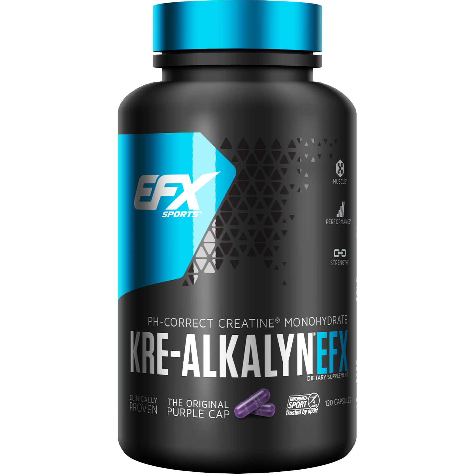 EFX Sports, Kre-Alkalyn EFX, 120 Cápsulas