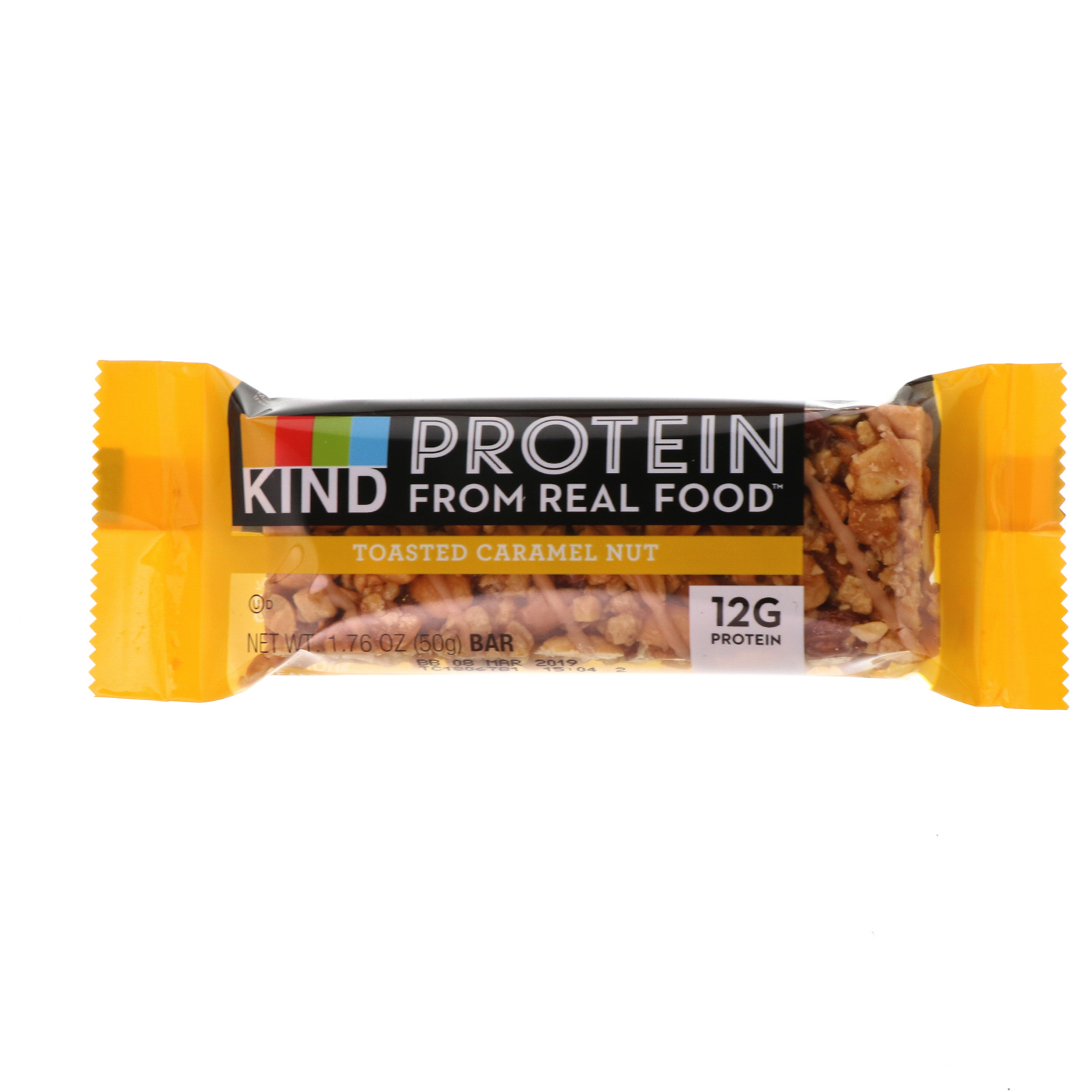 KIND Bars, Barras de Proteínas, Castanha Torrada Caramelizada, 12 Barras, 1,76 oz (50 g) Cada - Imagem 4