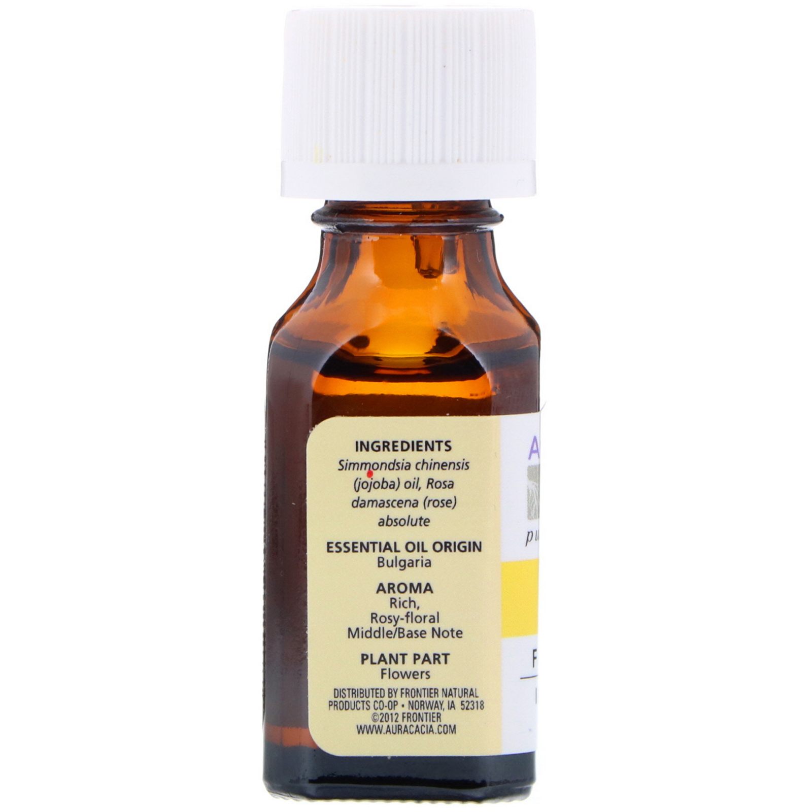Aura Cacia, Rosa Absoluta, Em Óleo de Jojoba, 15 ml (0.5 fl oz) - Imagem 2