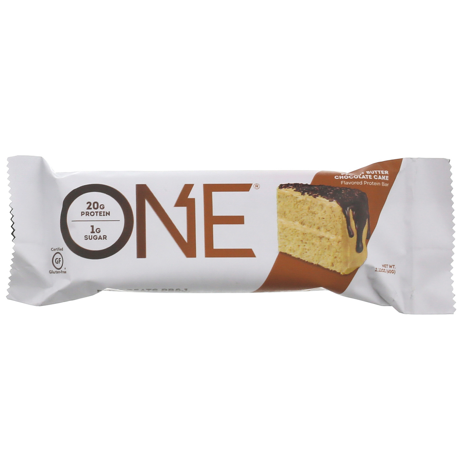 One Brands, ONE Bar, Peanut Butter Chocolate Cake, 12 Bars, 2.12 oz (60 g) Each - Imagem 3