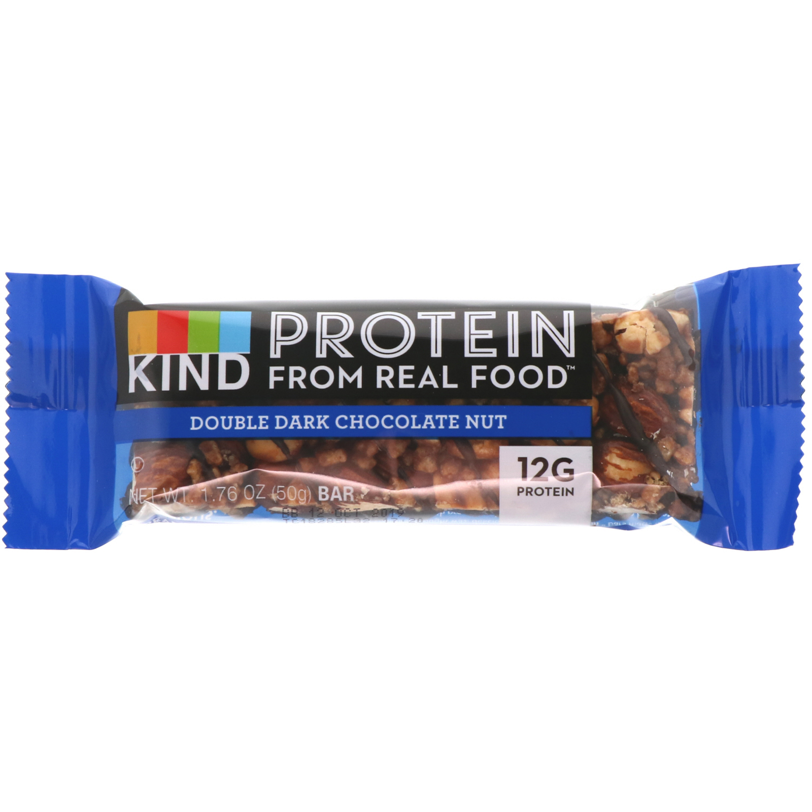 KIND Bars, Barras de Proteínas, Castanha e Chocolate Amargo Duplo, 12 Barras, 1,76 oz (50 g) cada - Imagem 4