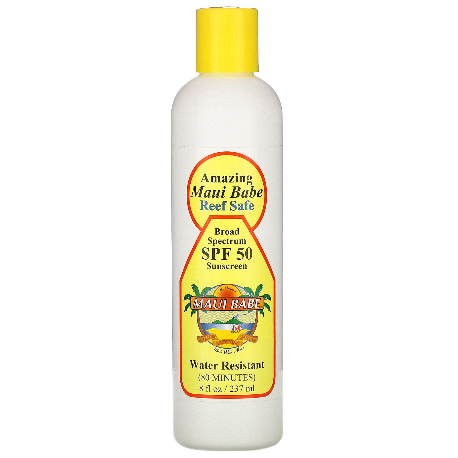 Maui Babe, Amazing Maui Babe Sunscreen, SPF 50, 8 fl oz (237 ml)