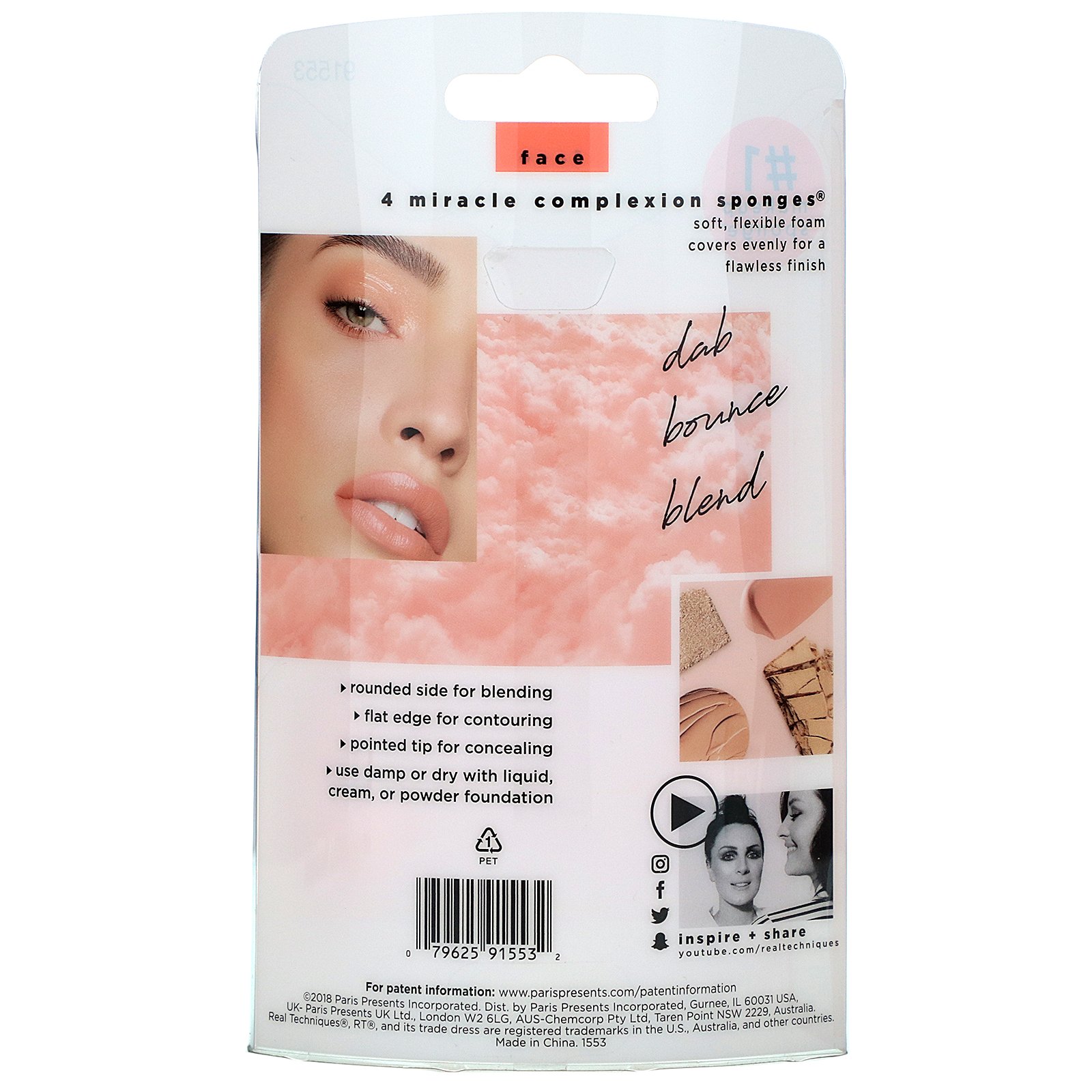 Real Techniques by Samantha Chapman, Miracle Complexion Sponges, 4 Sponges - Imagem 3