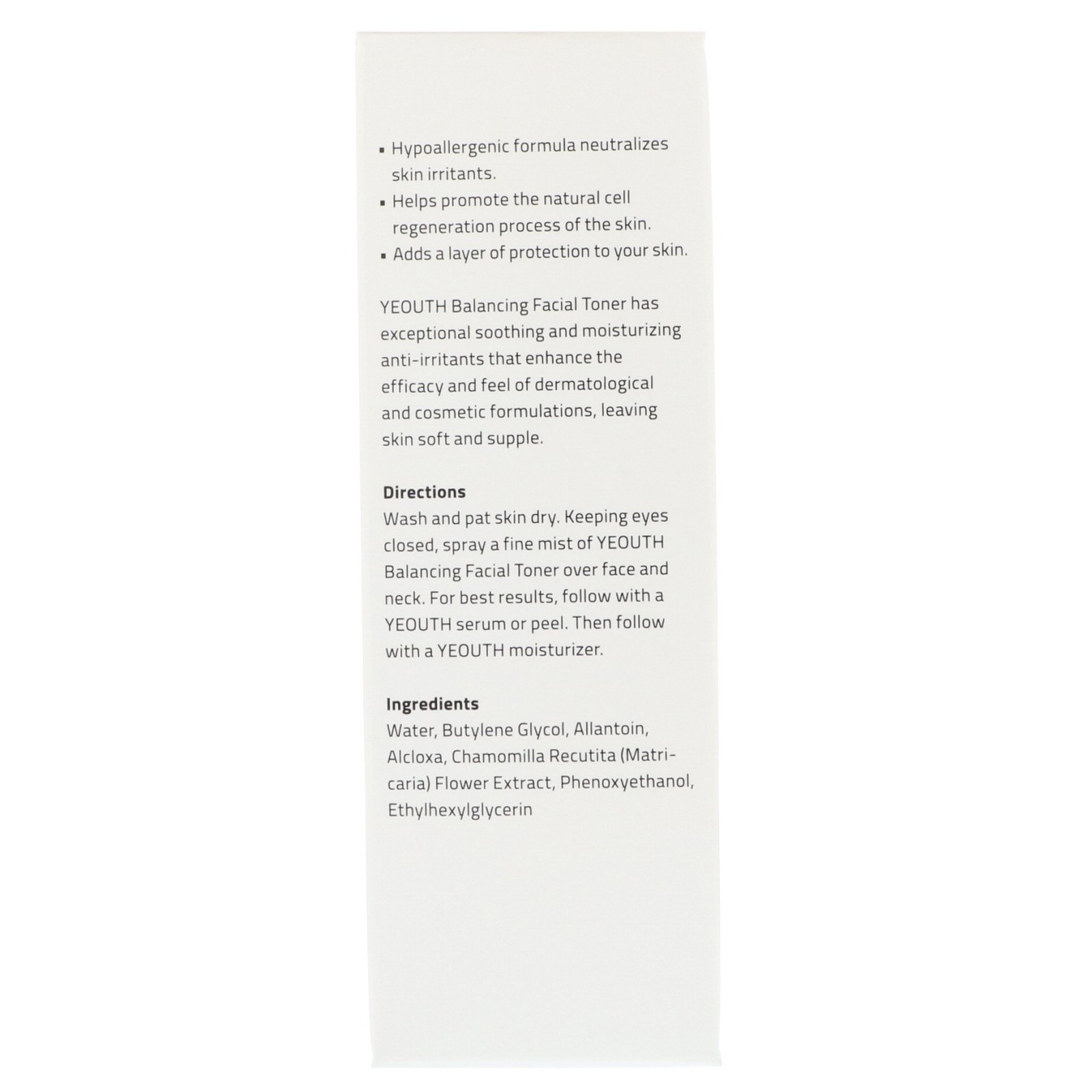 Yeouth, Tônico Facial de Balanceamento, 3,4 fl oz (100 ml) - Imagem 2