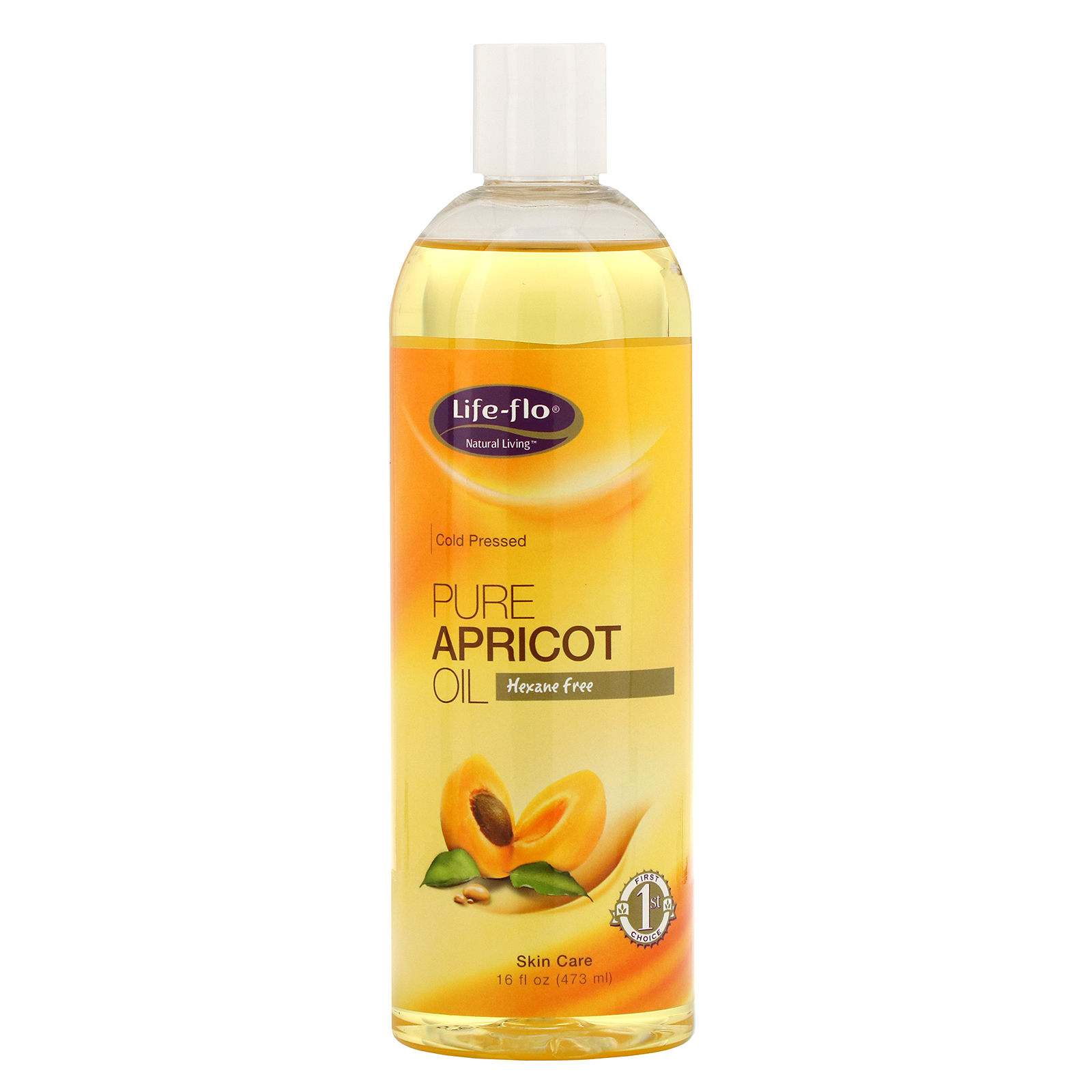 Life-flo, Óleo de Abricó Puro, Cuidados com a Pele, 16 onças fluidas (473 mL)