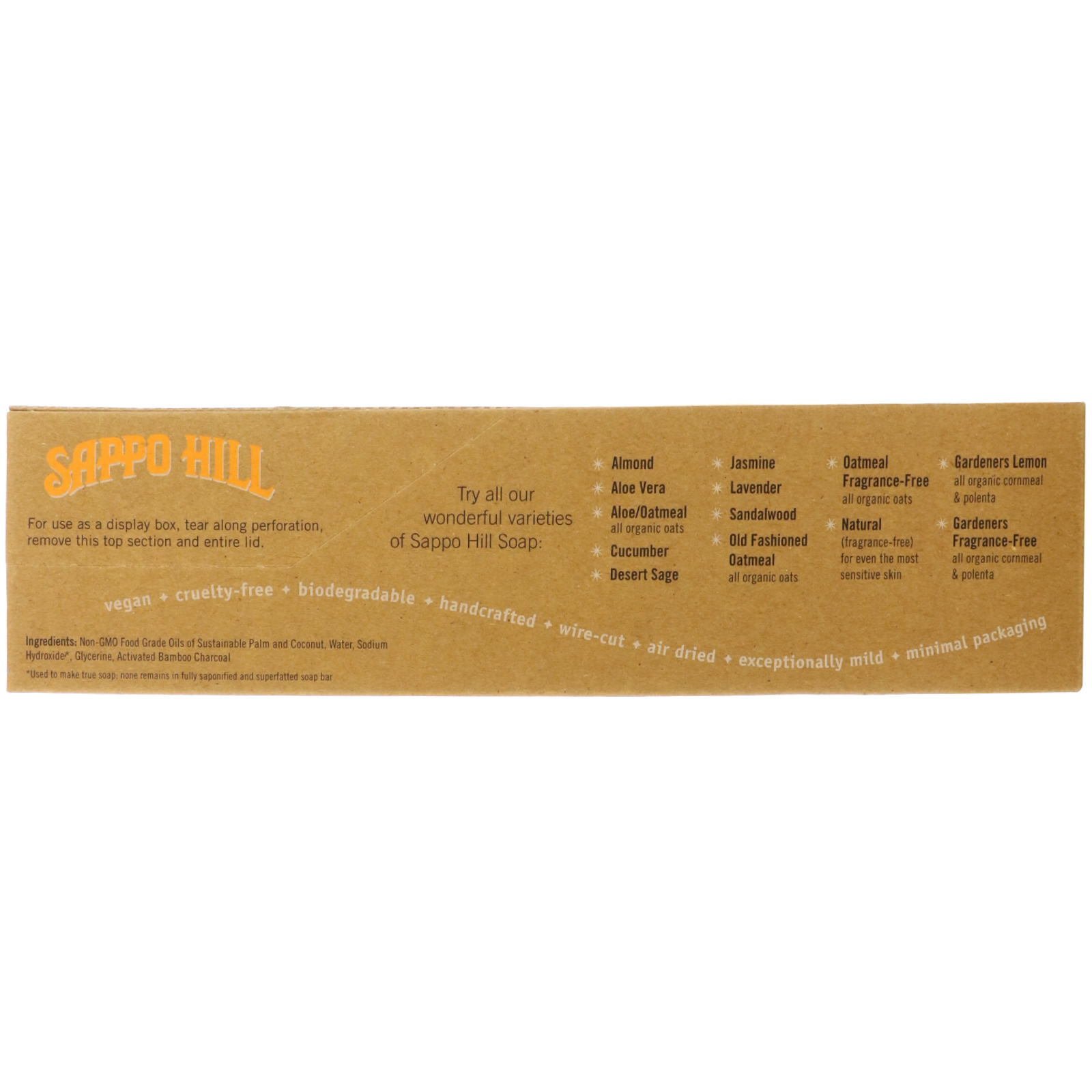 Sappo Hill, Sabonete Cremoso de Glicerina, Carvão Ativado de Bambu Negro, 12 Barras, 3,5 oz (100 g) Cada - Imagem 3
