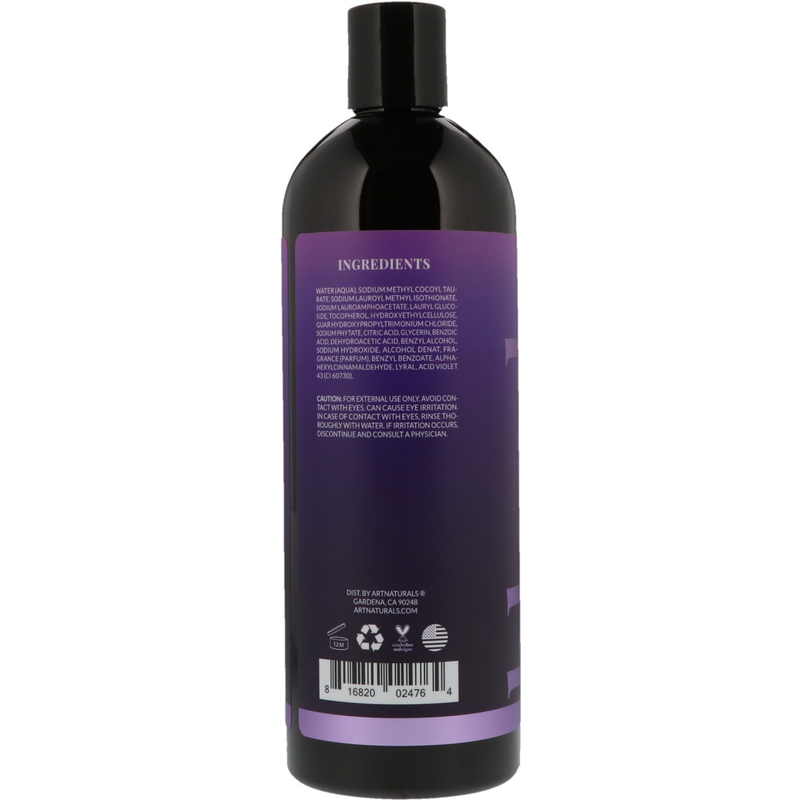 Artnaturals, Shampoo Roxo, Equilíbrio de Cores e Tons, 473 ml (16 fl oz) - Imagem 2