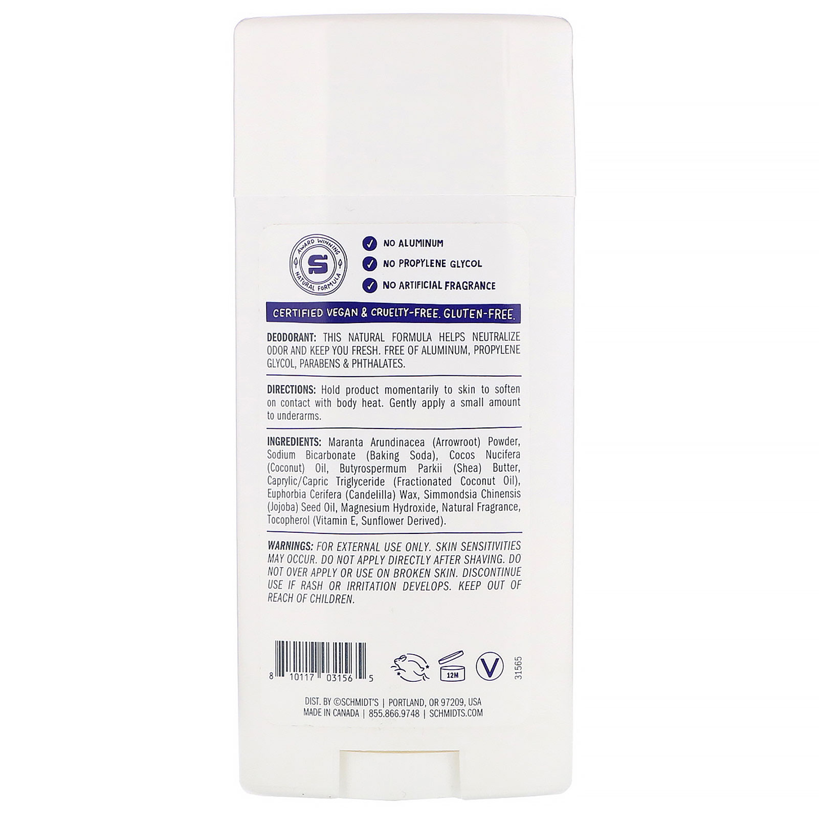Schmidt's Naturals, Natural Deodorant, Moon Flower, 3.25 oz (92 g) - Imagem 2