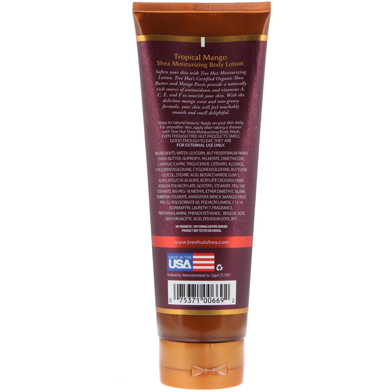 Tree Hut, Loção Hidratante Corporal, Manga Tropical, 9 oz (255 g) - Imagem 2