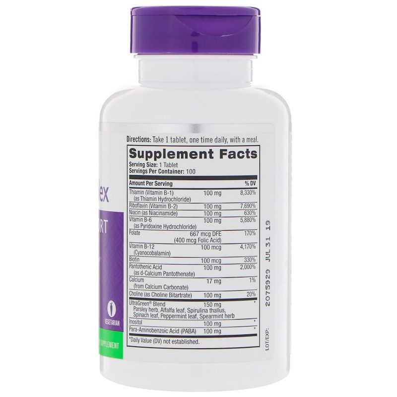 Natrol B-100 Complex - 100 Tablets - Imagem 2