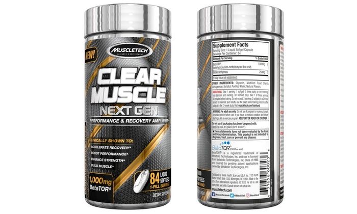 Muscletech Clear Muscle® Next Gen 84 liq. softgel - Imagem 2