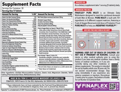 FINAFLEX Pure Multi, 150 Tablets