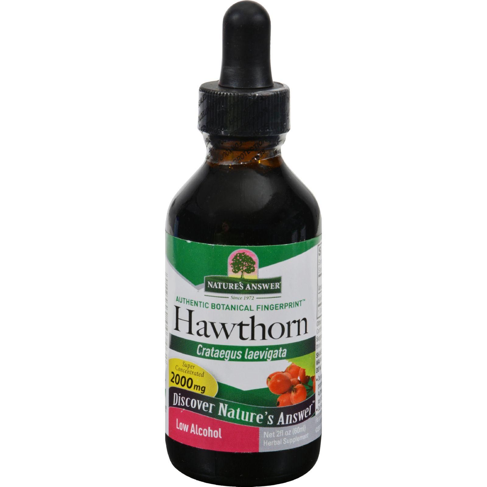 Nature's Answer - Hawthorn Berry Leaf And Flower - 2 Fl Oz