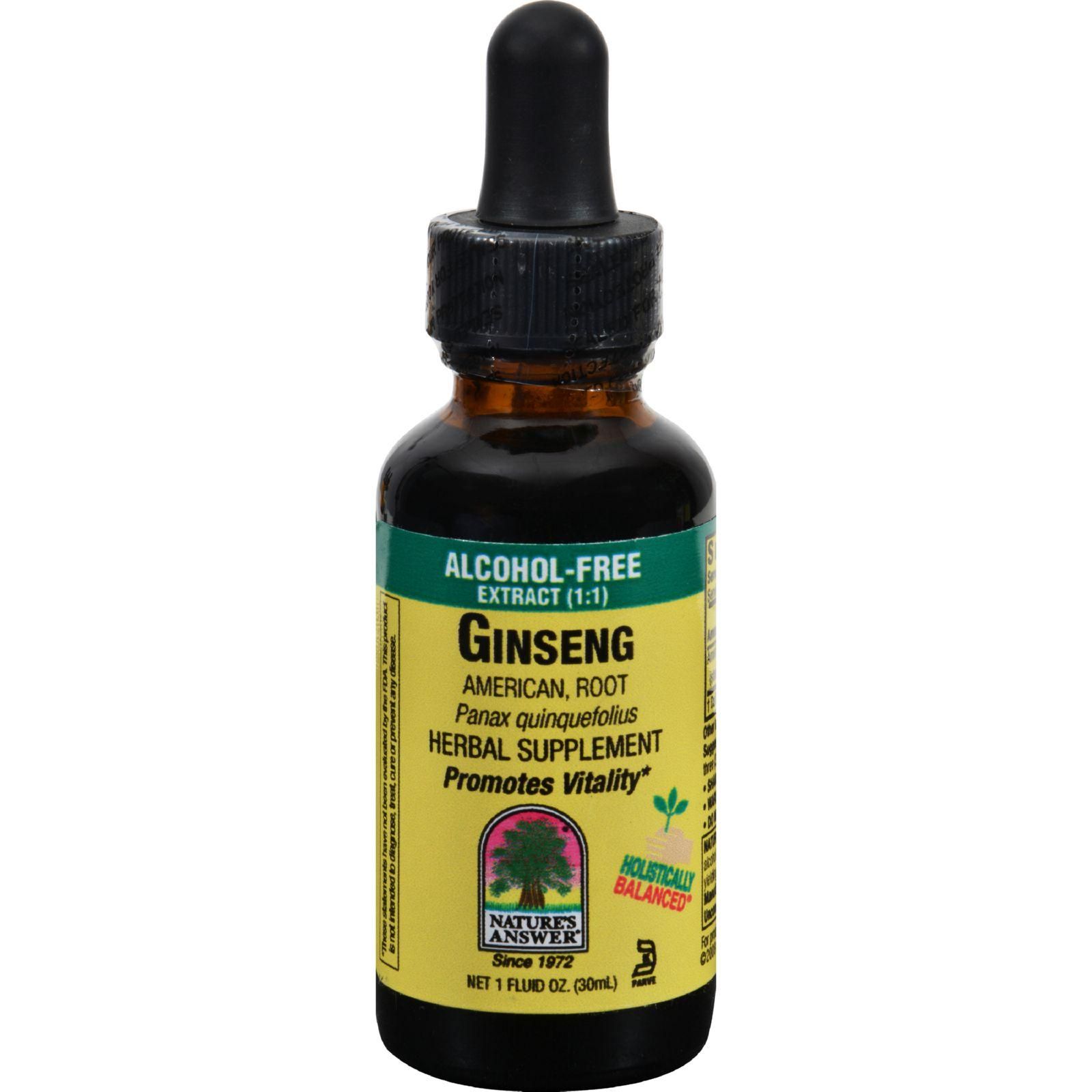 Nature's Answer - American Ginseng Root Alcohol Free - 1 Fl Oz