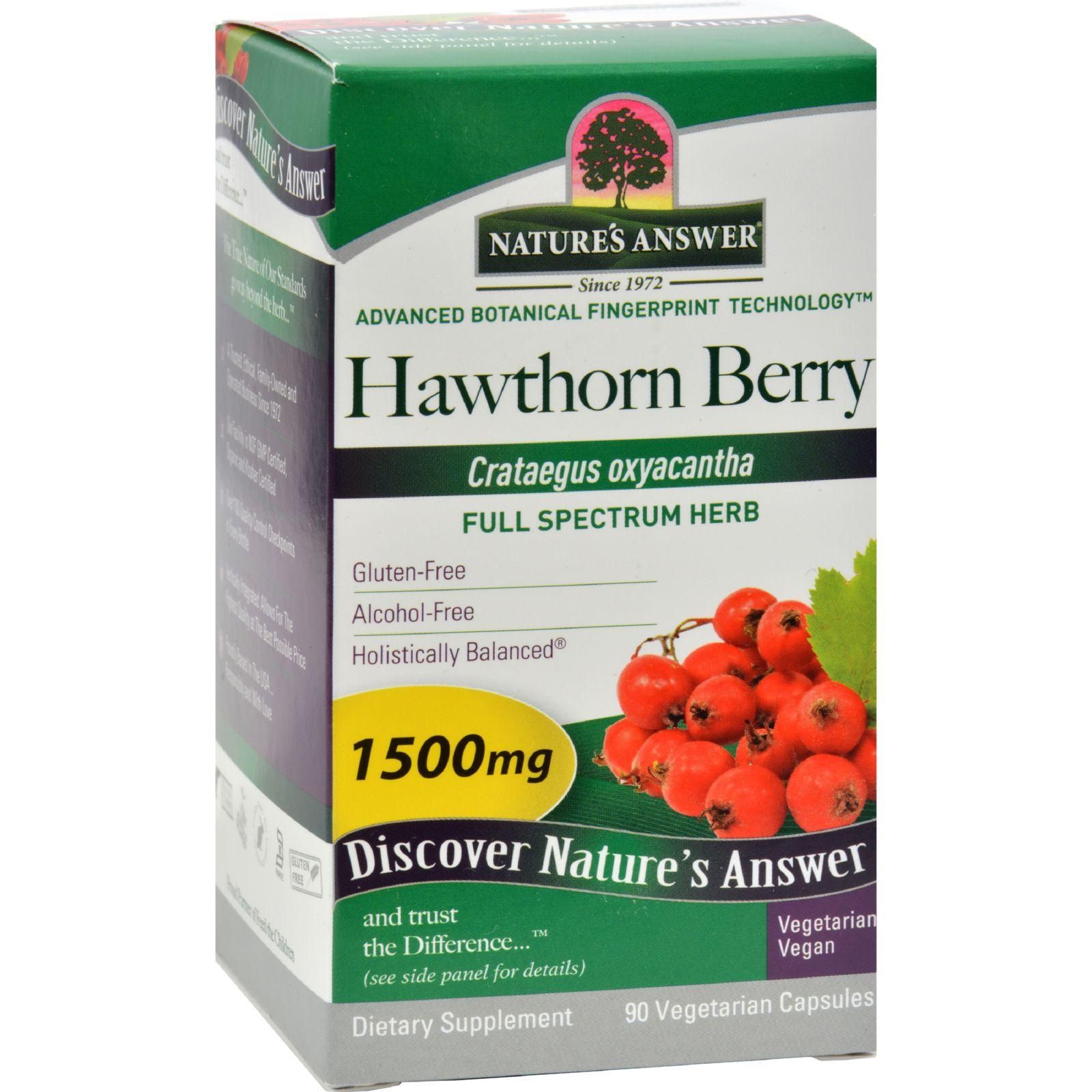 Nature's Answer - Hawthorn Berry - 90 Vegetarian Capsules