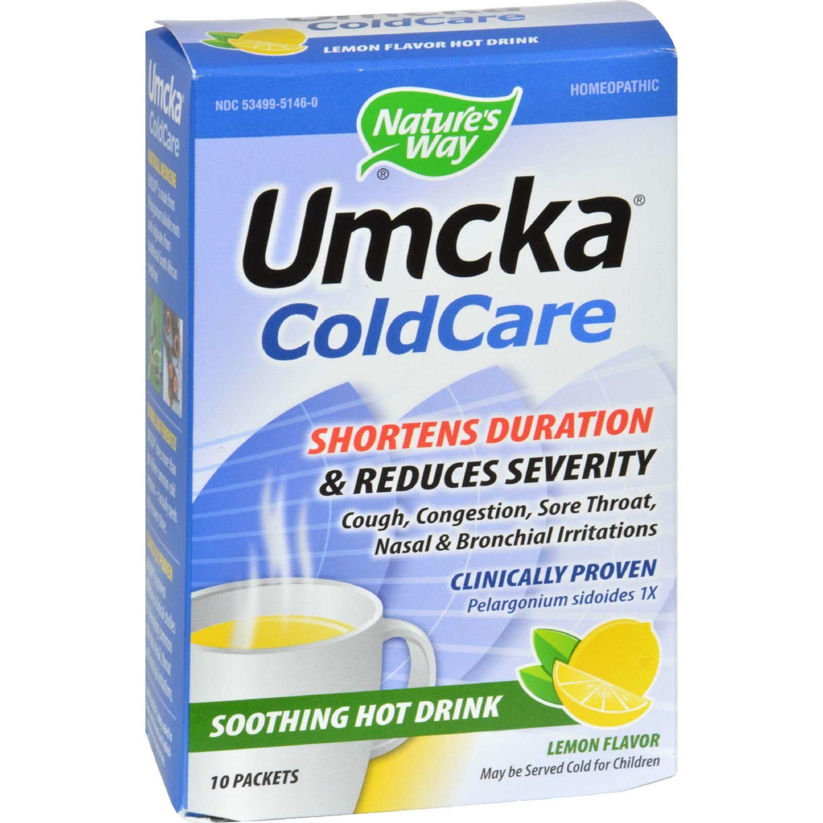 Nature's Way - Umcka Coldcare Soothing Hot Drink Lemon - 10 Packets