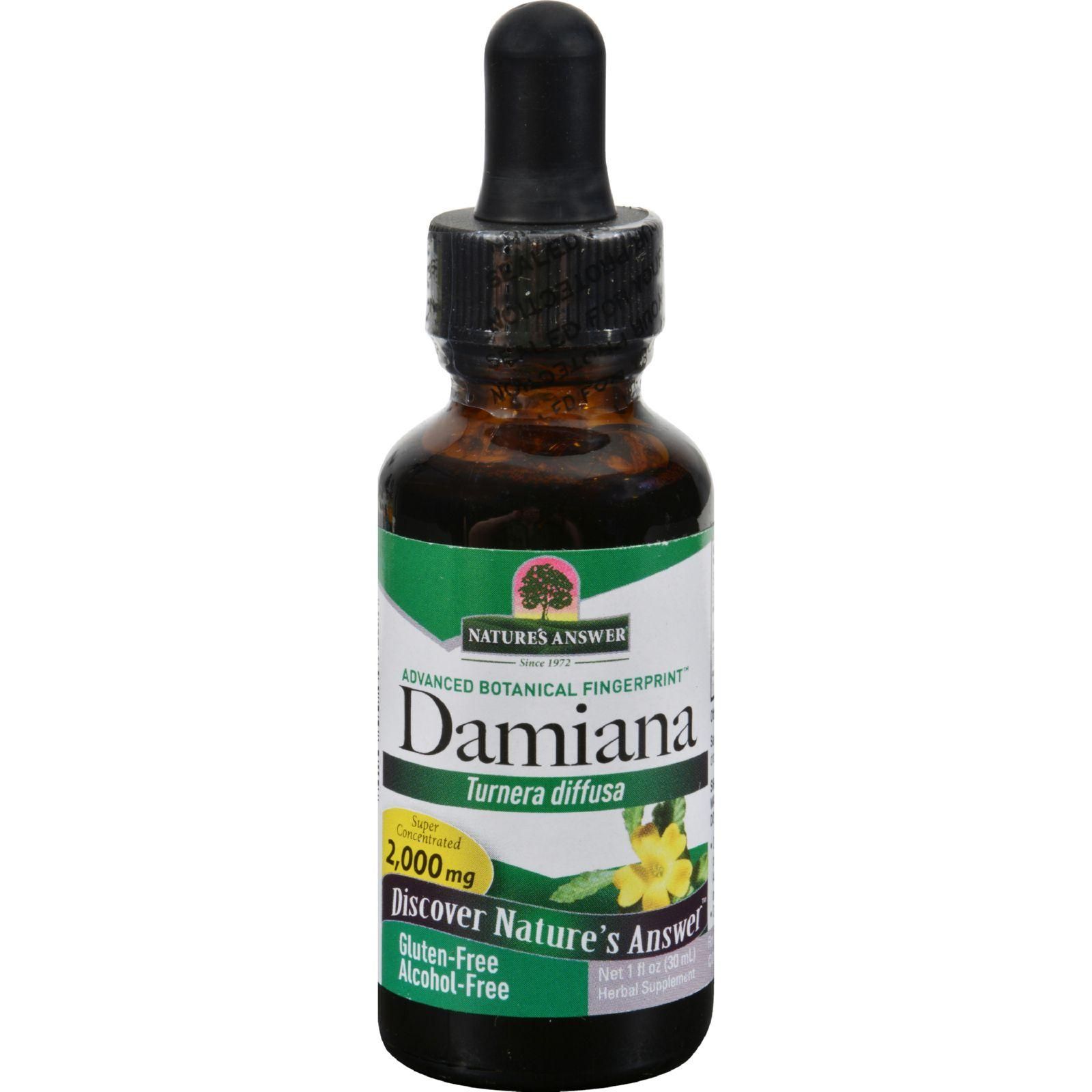 Nature's Answer - Damiana Leaf Alcohol Free - 1 Fl Oz