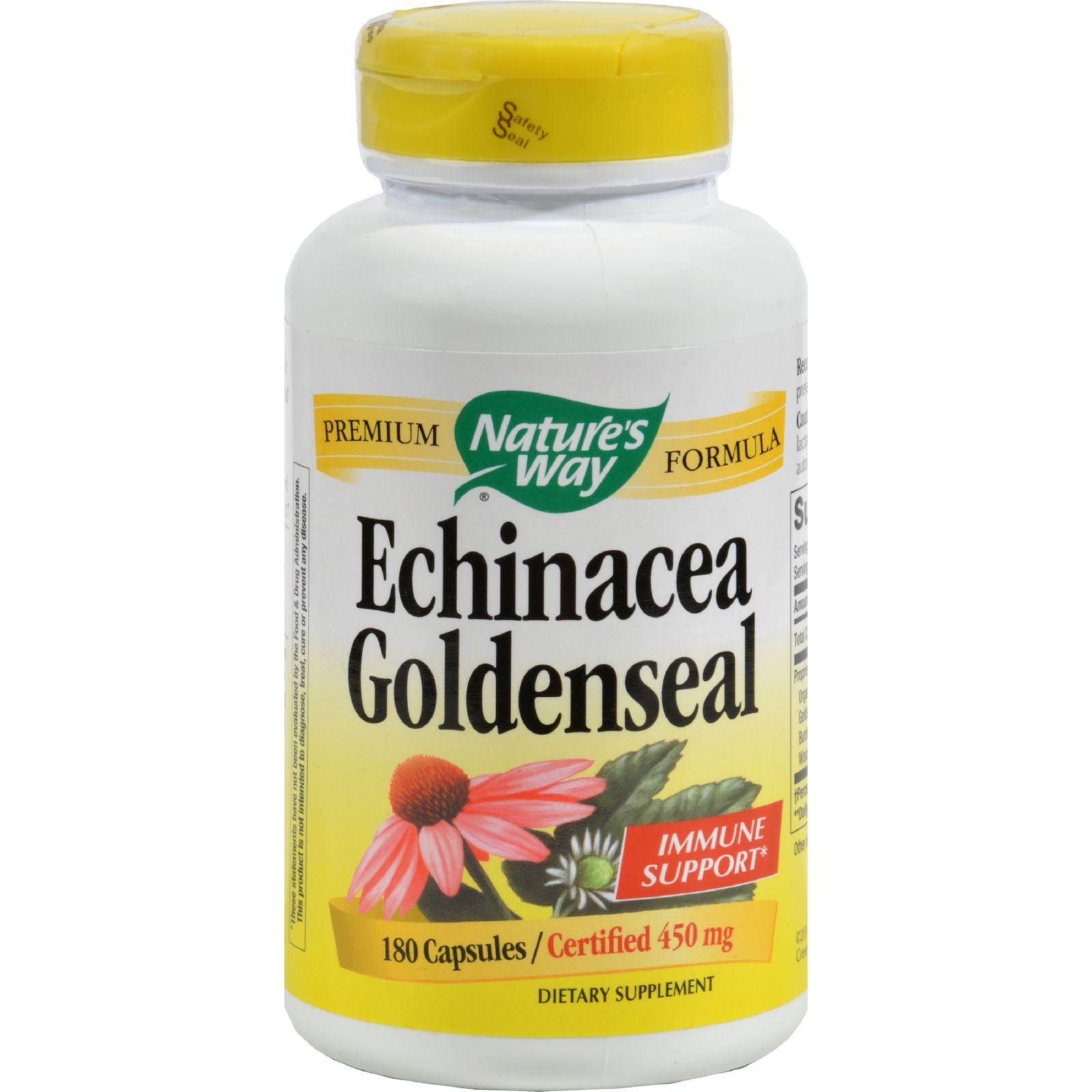 Nature's Way - Echinacea Goldenseal - 180 Capsules