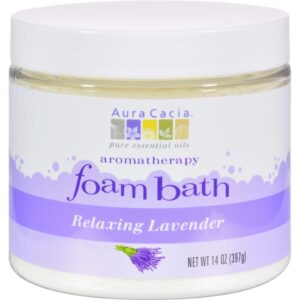 Comprar aura cacia - foam bath relaxing lavender - 14 oz preço no brasil óleos essenciais ervas plantas aromaterapia extratos botânicos suplementos suplemento importado loja 13 online promoção -