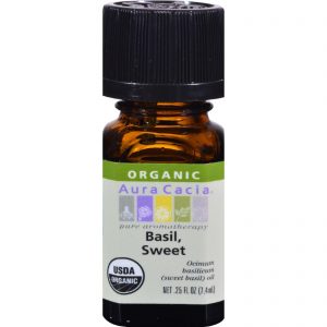 Comprar aura cacia - organic basil sweet -. 25 oz preço no brasil óleos essenciais ervas plantas aromaterapia extratos botânicos suplementos suplemento importado loja 189 online promoção -