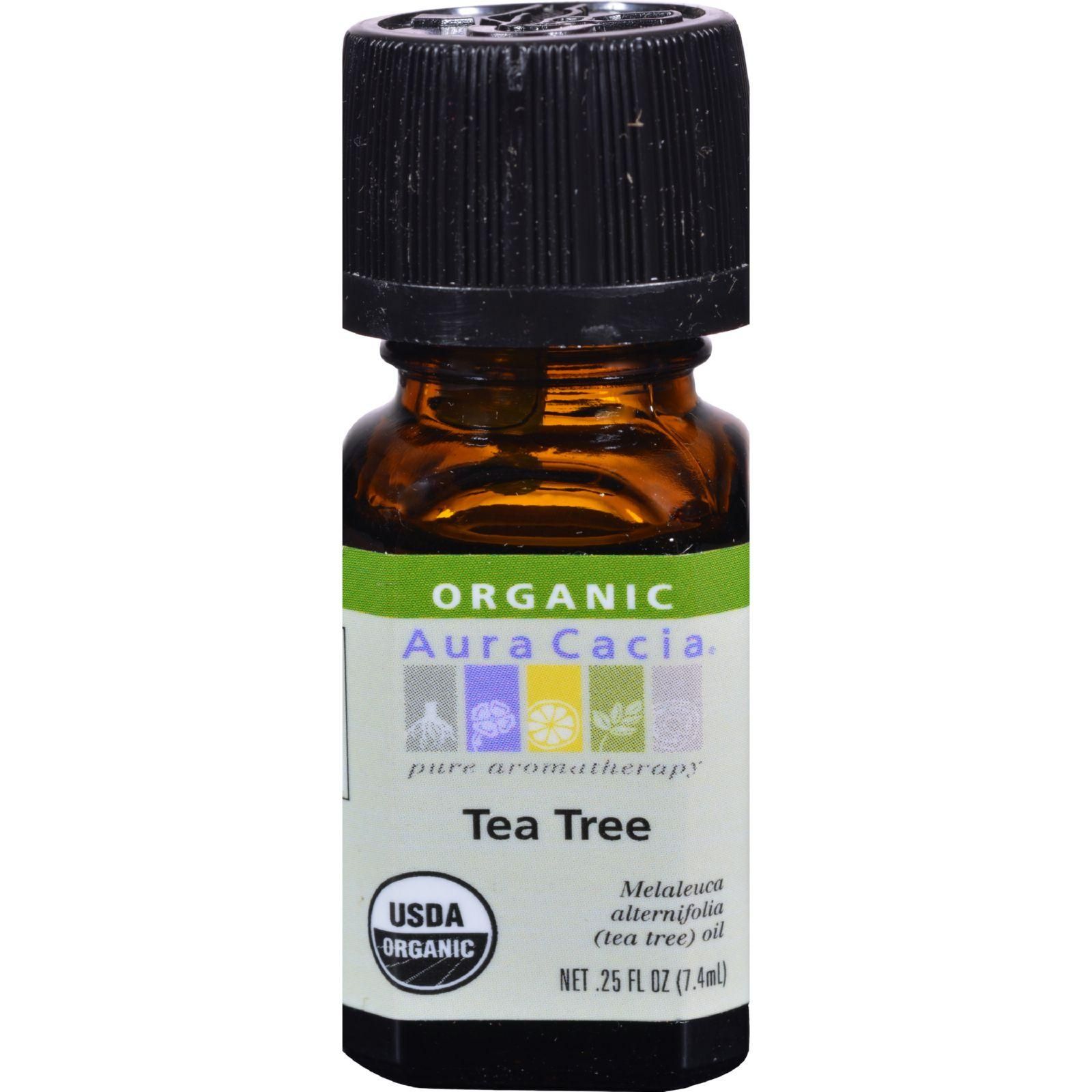 Aura Cacia - Organic Essential Oil - Tea Tree - .25 Oz