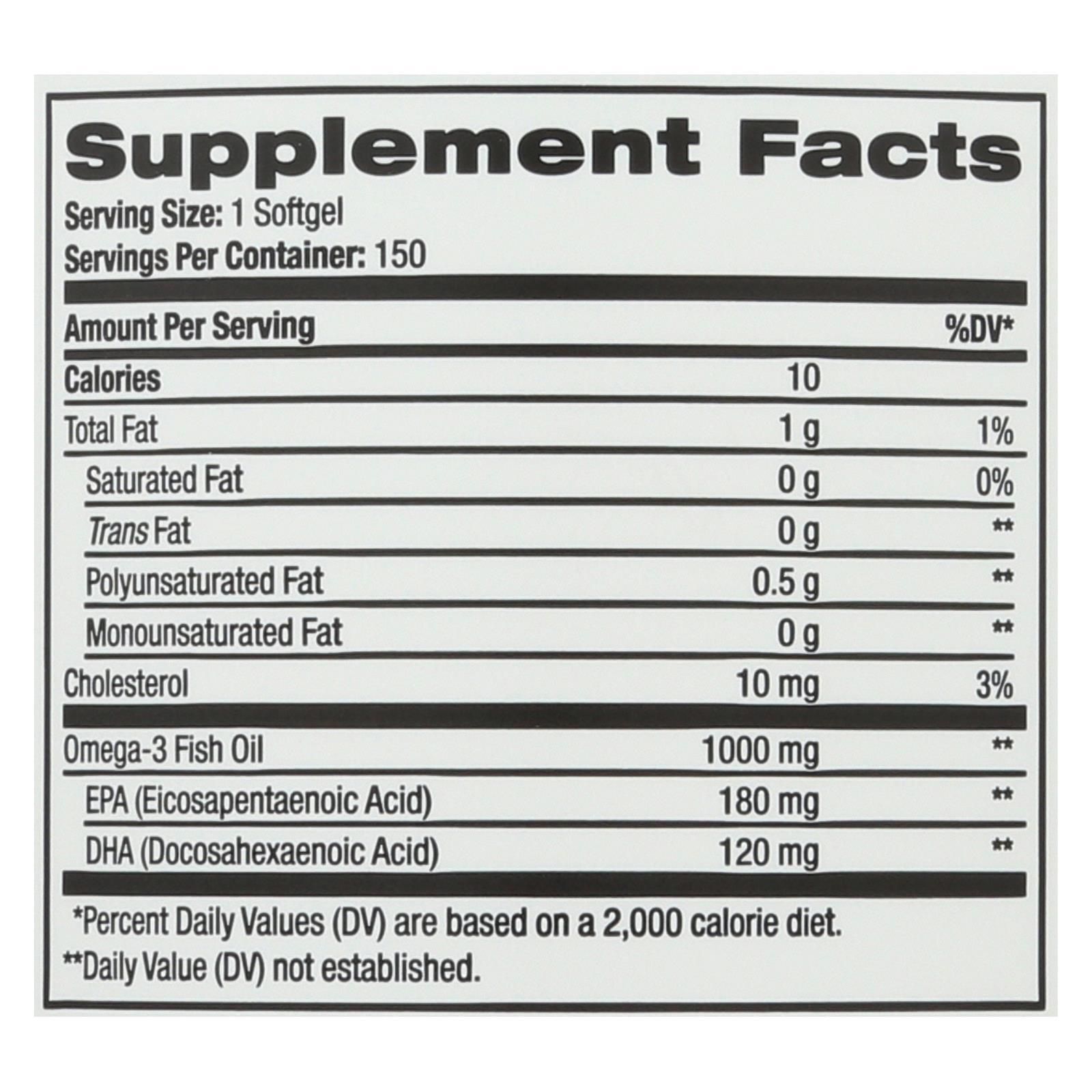 Natrol Omega-3 Fish Oil Lemon - 1000 Mg - 150 Softgels - Imagem 3