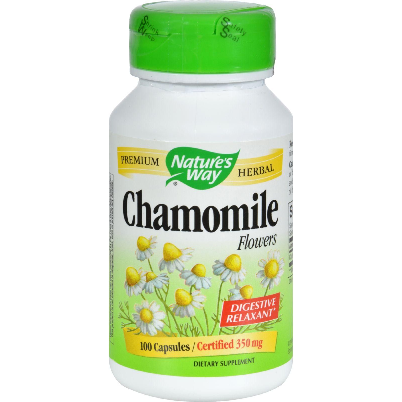 Nature's Way - Chamomile Flowers - 100 Capsules