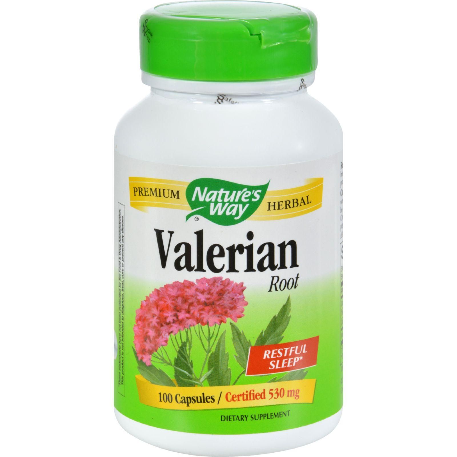 Nature's Way - Valerian Root - 100 Capsules