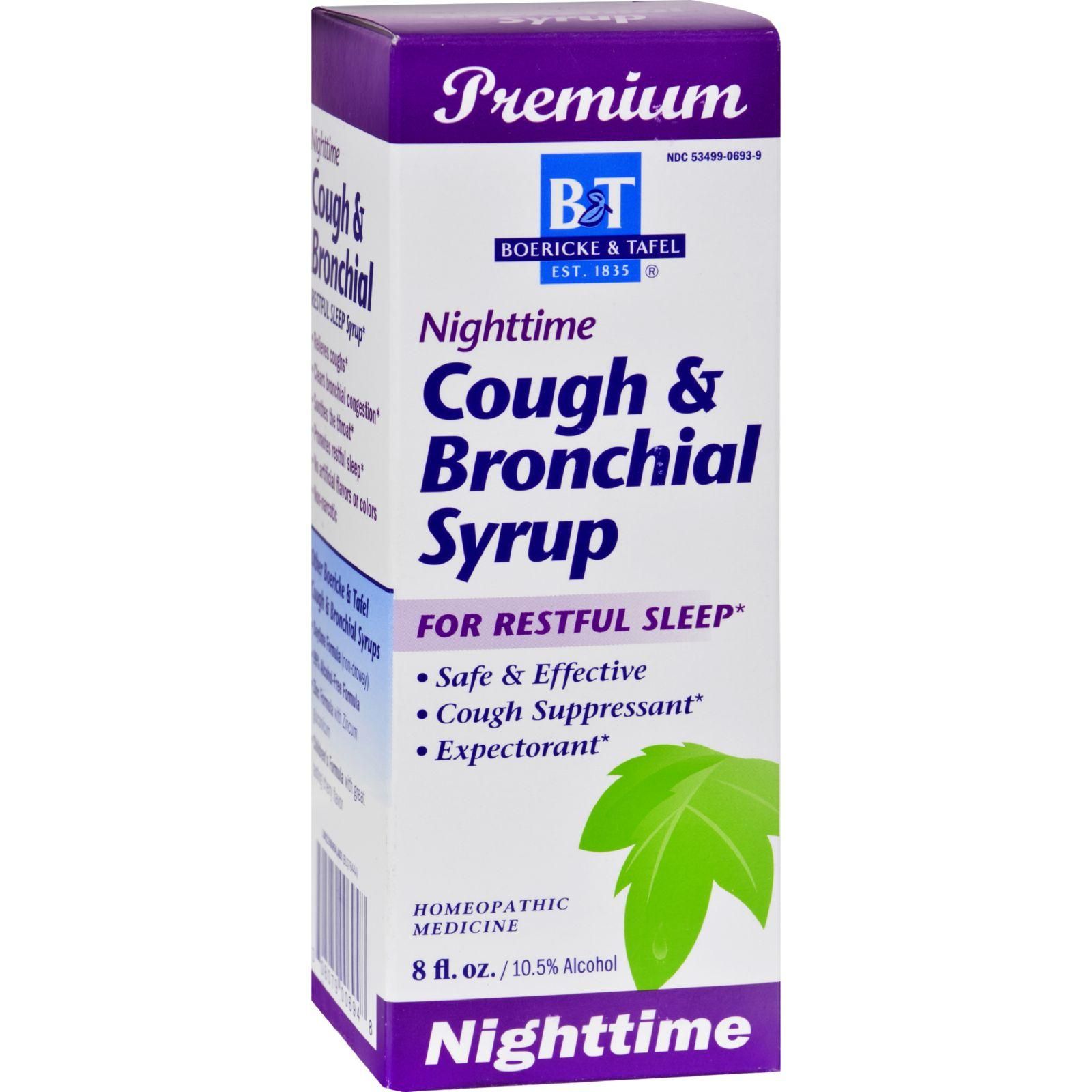 Boericke And Tafel - Cough And Bronchial Syrup Nighttime - 8 Fl Oz