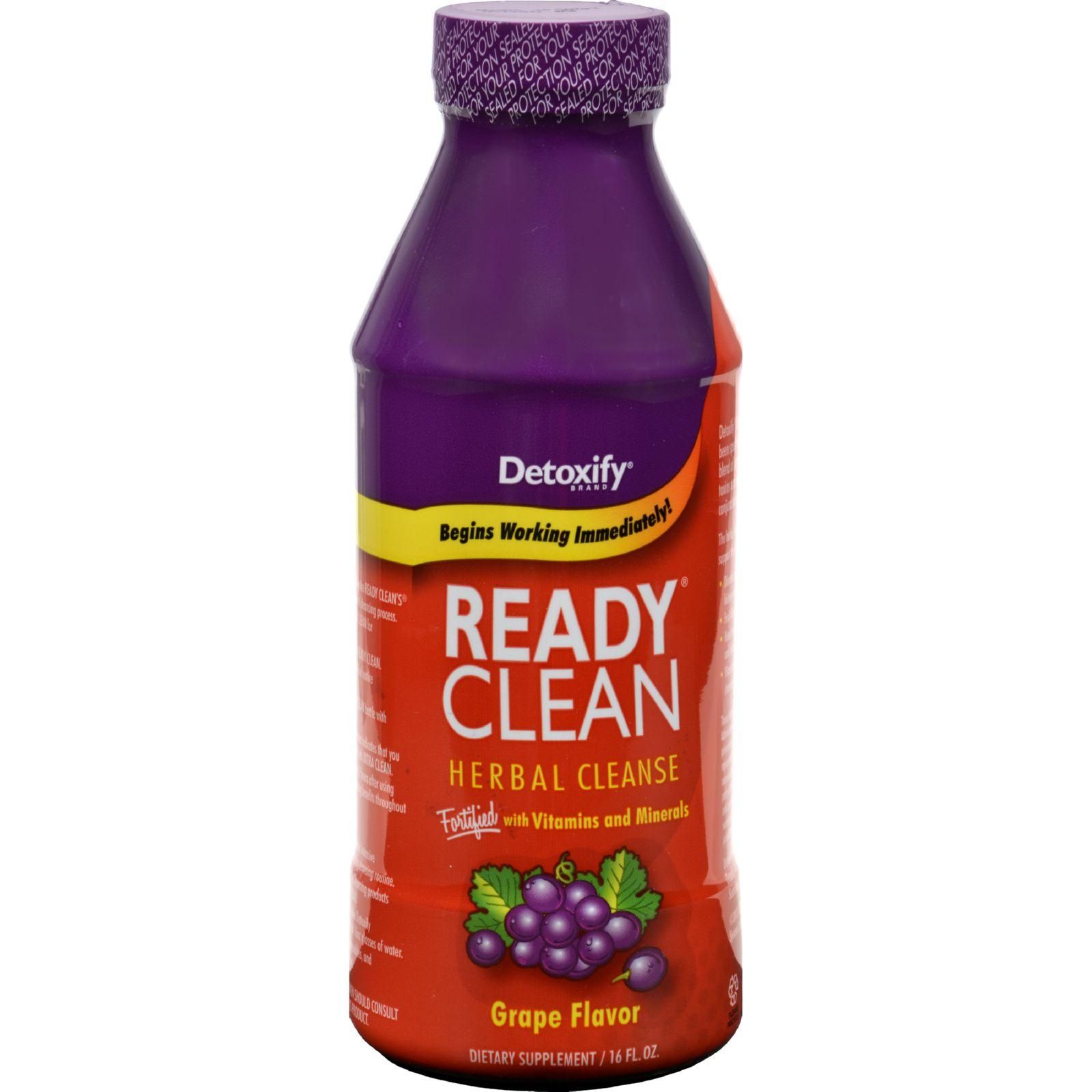 Detoxify - Ready Clean Herbal Natural Grape - 16 Fl Oz