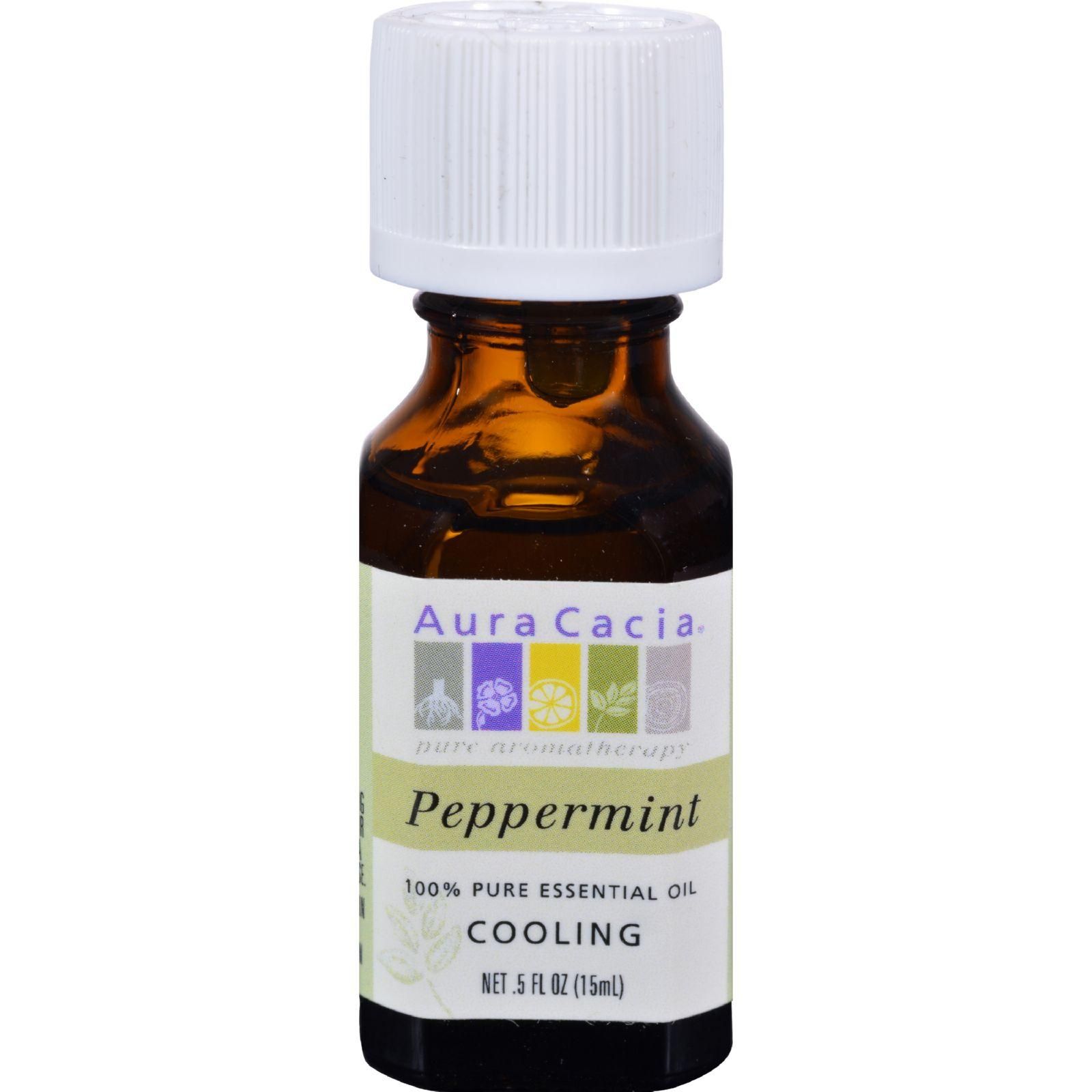 Aura Cacia - Pure Essential Oil Peppermint - 0.5 Fl Oz