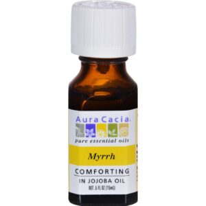 Comprar aura cacia - myrrh in jojoba oil - 0. 5 fl oz preço no brasil óleos essenciais ervas plantas aromaterapia extratos botânicos suplementos suplemento importado loja 69 online promoção -