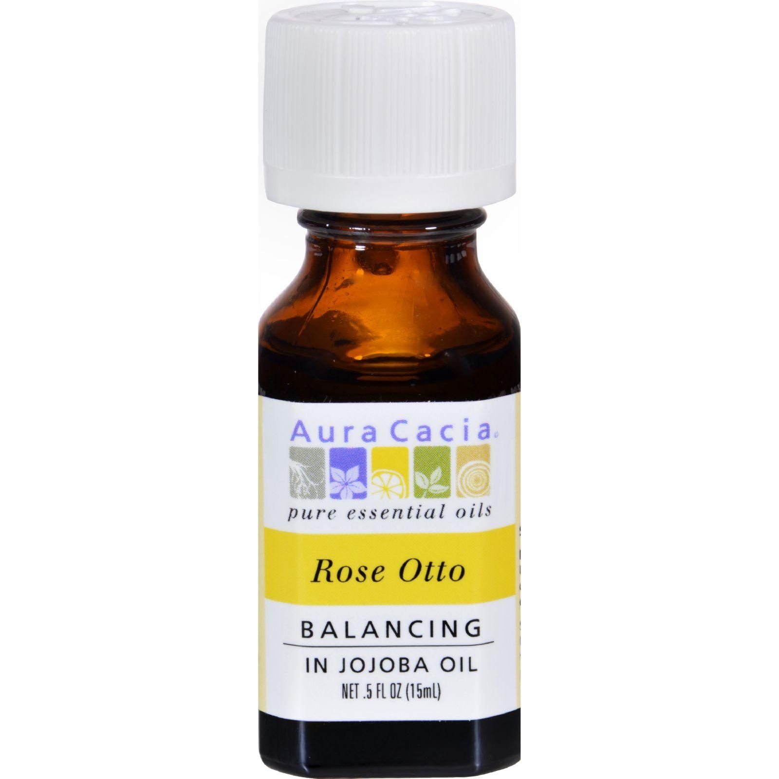 Aura Cacia - Rose Otto In Jojoba Oil - 0.5 Fl Oz
