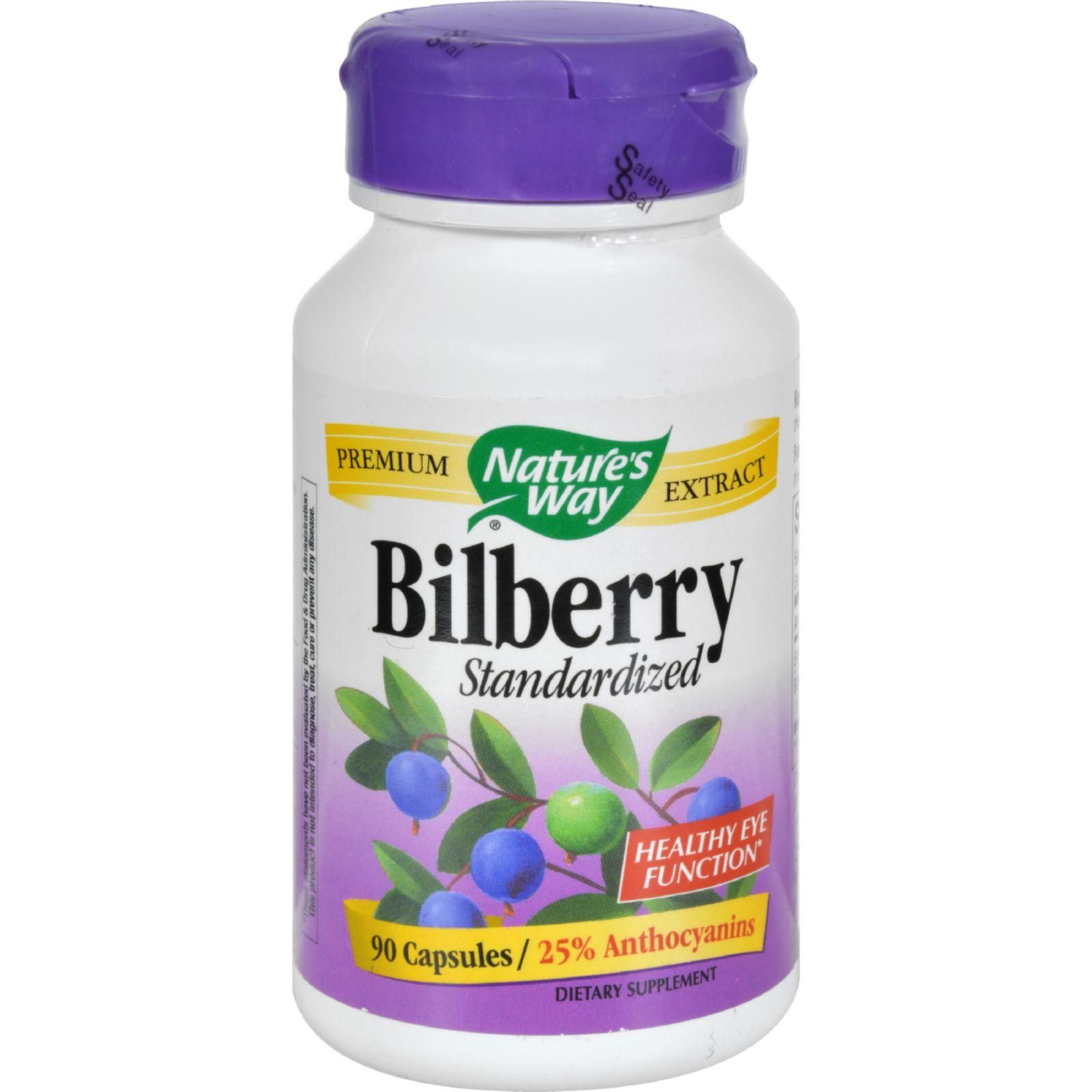 Nature's Way - Standardized Bilberry - 80 Mg - 90 Capsules
