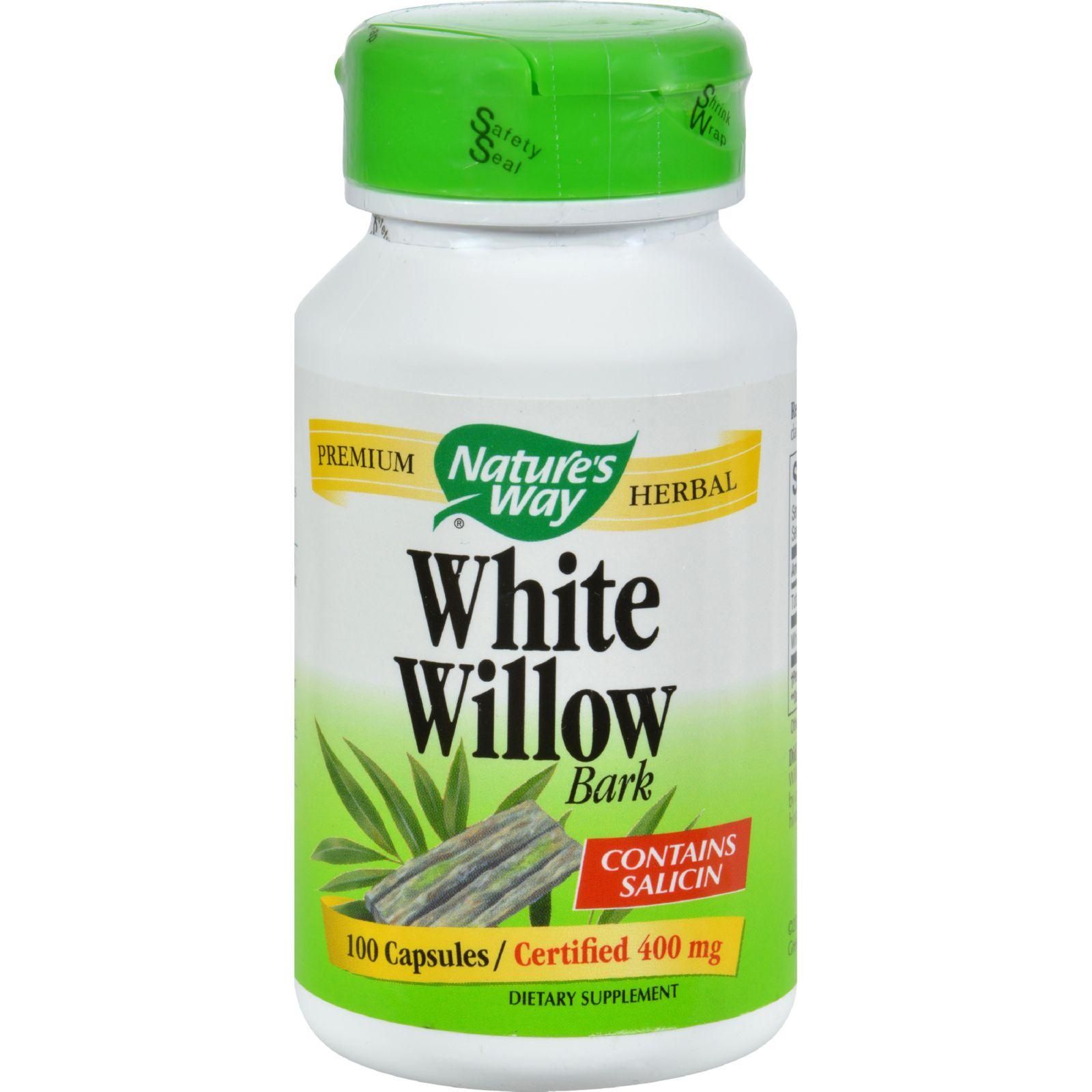 Nature's Way - White Willow Bark - 400 Mg - 100 Capsules