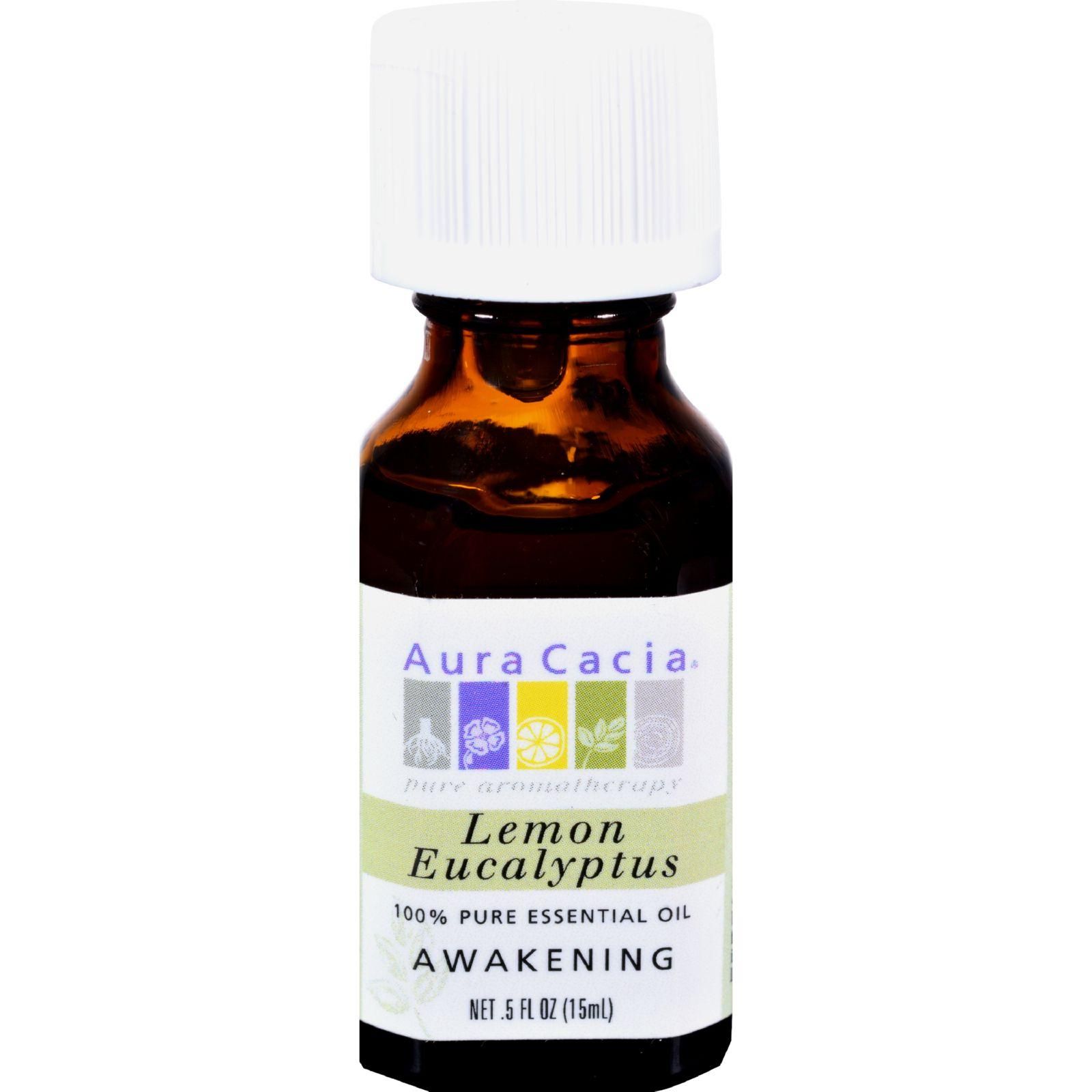 Aura Cacia - 100% Pure Essential Oil Lemon Eucalyptus - 0.5 Fl Oz